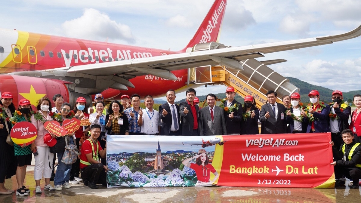 VietJet Air resumes direct flights from Da Lat to Bangkok